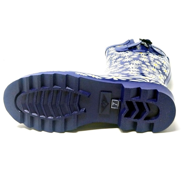 Women's Rubber Mid Calf Rain Boots, RB-3151, Daisy - Picture 5 of 6